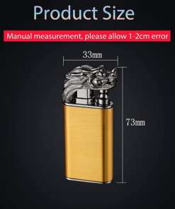 dual flame dragon crocodile lighter – custom engraved torch lighter