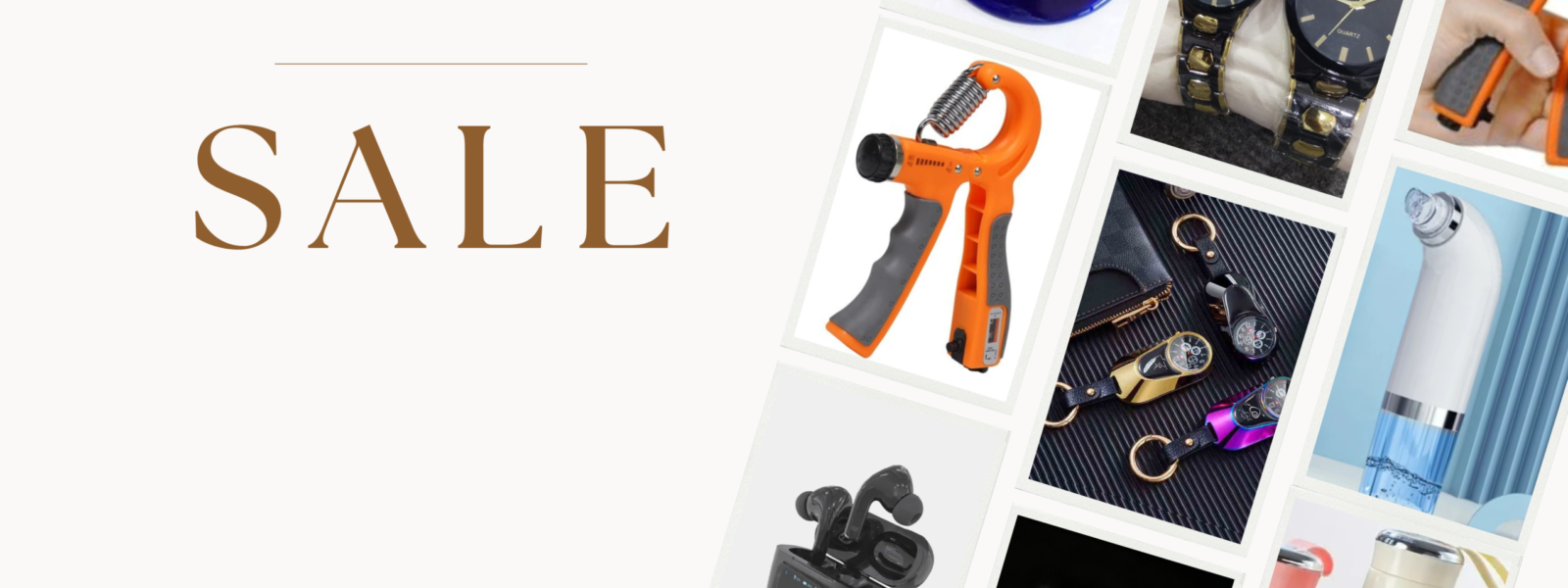 beige minimalist mother's day sale promotional banner